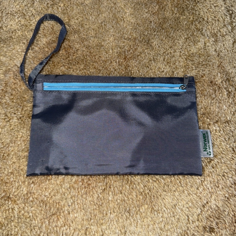 Norwex Travel Clutch Bag Wet Wipe Grey NEW